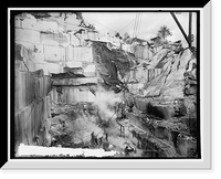 Historic Framed Print, Republic Marble Quarry near Knoxville, Tenn. - 2,  17-7/8" x 21-7/8"