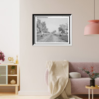 Historic Framed Print, Central Avenue, U.S. Arsenal, Augusta, Ga.,  17-7/8" x 21-7/8"