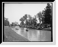 Main canal and band-stand, Belle Isle, Antique Wall Art