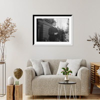 Historic Framed Print, Dr. Paul Schwarz holding cigar,  17-7/8" x 21-7/8"