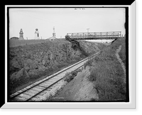 Antique Railway Print - Railroads & Depots - Old tape-worm railroad