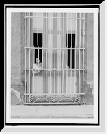 Historic Framed Print, Typical Havana window, Havana, Cuba,  17-7/8" x 21-7/8"