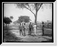 Historic Framed Print, Officers of Cuban army,  17-7/8" x 21-7/8"