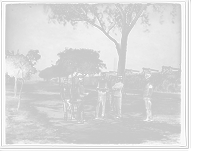 Historic Framed Print, Officers of Cuban army,  17-7/8" x 21-7/8"