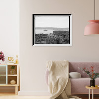 Historic Framed Print, Eagle Bay Hotel, Fulton Chain, Adirondack Mountains - 3,  17-7/8" x 21-7/8"