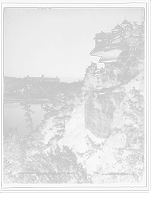 Historic Framed Print, Moss cliff and the Wildmere House, Lake Minnewaska, N.Y.,  17-7/8" x 21-7/8"