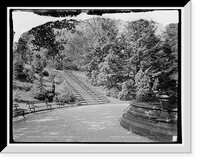 Historic Framed Print, Floral steps, Prospect Park, Brooklyn, N.Y.,  17-7/8" x 21-7/8"