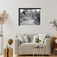 Historic Framed Print, Floral steps, Prospect Park, Brooklyn, N.Y.,  17-7/8" x 21-7/8"