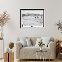 Young's Hotel from the beach, York, Me, Vintage Poster