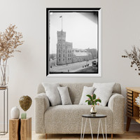 Historic Framed Print, Cadet Armory, Boston, Mass.,  17-7/8" x 21-7/8"