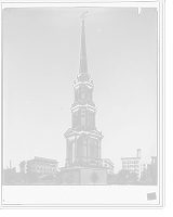 Historic Framed Print, The Steeple, Park Street Church, Boston, Mass.,  17-7/8" x 21-7/8"