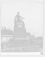 Historic Framed Print, Lincoln statue, Park Square, Boston, Mass.,  17-7/8" x 21-7/8"