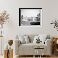 Historic Framed Print, Gymnasium and Fay House, Radcliffe College, Mass.,  17-7/8" x 21-7/8"
