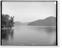 Anthony's Nose from Blair's Bay, Lake George, N.Y. Classic, Antique Poster
