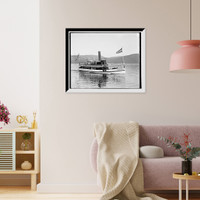 Historic Framed Print, Str. Mohican, Lake George,  17-7/8" x 21-7/8"