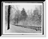 Historic Framed Print, Winter's scene in Detroit, A,  17-7/8" x 21-7/8"