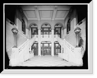 Historic Framed Print, The Lobby, Union Trust Building, Detroit, Mich.,  17-7/8" x 21-7/8"
