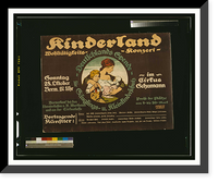 Historic Framed Print, Kinderland Wohltaumltigkeitskonzert,  17-7/8" x 21-7/8"