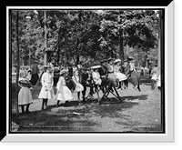 Historic Framed Print, Children's playground, Belle Isle Park, Detroit, Mich.,  17-7/8" x 21-7/8"