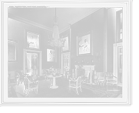 Historic Framed Print, The Green Room, White House, Washington, D.C.,  17-7/8" x 21-7/8"