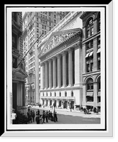 Historic Framed Print, New York Stock Exchange, N.Y.,  17-7/8" x 21-7/8"