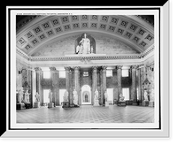 Historic Framed Print, Statuary Hall, north end, the Capitol, Washington, D.C.,  17-7/8" x 21-7/8"