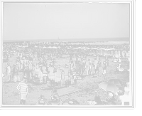 Historic Framed Print, The beach, Atlantic City, N.J.,  17-7/8" x 21-7/8"