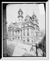 Historic Framed Print, Post Office, Pittsburg, Pa.,  17-7/8" x 21-7/8"