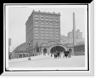 Historic Framed Print, Union Station, Pittsburg, Pa.,  17-7/8" x 21-7/8"