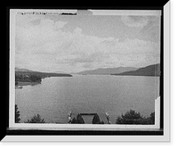 Historic Framed Print, North from Fort William Henry Hotel, Lake George, N.Y.,  17-7/8" x 21-7/8"