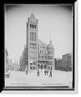 Historic Framed Print, City Hall, Syracuse, N.Y.,  17-7/8" x 21-7/8"