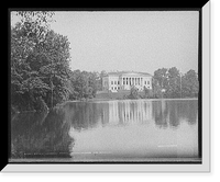 Historic Framed Print, Buffalo Historical Society building, Delaware Park, Buffalo, N.Y.,  17-7/8" x 21-7/8"