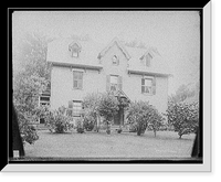 Historic Framed Print, Harriet Beecher Stowe's residence, Hartford, Ct.,  17-7/8" x 21-7/8"