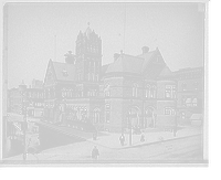 Historic Framed Print, Federal building, Springfield, Mass.,  17-7/8" x 21-7/8"