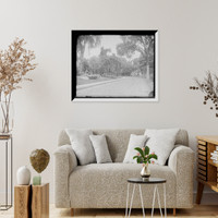 Historic Framed Print, View in the grounds, U.S. Armory, Springfield, Mass.,  17-7/8" x 21-7/8"