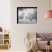 Soldiers' Monument and band stand, Brattleboro, Vt, Vintage Wall Art