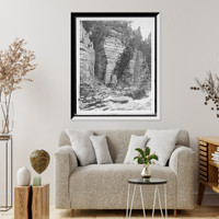 Historic Framed Print, Elephant's Head, Ausable Chasm, N.Y.,  17-7/8" x 21-7/8" Historic Framed Print, Elephant's Head, Ausable Chasm, N.Y.,  17-7/8" x 21-7/8"