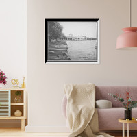 Pavillion i.e. pavilion and boat landing, Lake Harriet, Minn, Vintage Wall Art