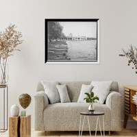 Pavillion i.e. pavilion and boat landing, Lake Harriet, Minn, Vintage Wall Art