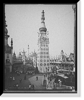 Historic Framed Print, Main tower, Luna Park, Coney Island, N.Y.,  17-7/8" x 21-7/8"