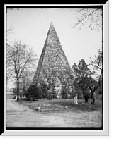 Historic Framed Print, Monument to Confederate dead, Hollywood, Richmond, Va.,  17-7/8" x 21-7/8"