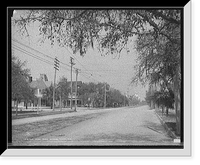 Historic Framed Print, Hyde Park Avenue, Tampa, Fla.,  17-7/8" x 21-7/8"