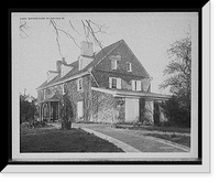 Historic Framed Print, Bertram [i.e. Bartram] house, Philadelphia, Pa.,  17-7/8" x 21-7/8"