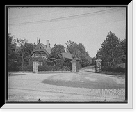 Historic Framed Print, Forest Hill Lodge, entrance to Rockefeller's home, Cleveland, O[hio],  17-7/8" x 21-7/8"
