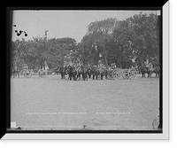 Historic Framed Print, Light artillery drill, Horse Battery, at ease, [United States Military Academy], West Point, N.Y.,  17-7/8" x 21-7/8"