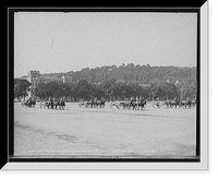 Historic Framed Print, Light artillery drill, Horse Battery, under way, [United States Military Academy], West Point, N.Y.,  17-7/8" x 21-7/8"