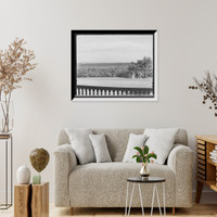 Historic Framed Print, Delaware Water Gap from the Montanesca, Mt. Pocono, Pa.,  17-7/8" x 21-7/8"