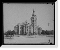 Historic Framed Print, City Hall, Buffalo, N.Y.,  17-7/8" x 21-7/8"