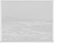 Historic Framed Print, Surf at Bass Rock [sic] from Moorland Hotel, Gloucester, Mass.,  17-7/8" x 21-7/8"