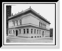 Historic Framed Print, Public Library, Troy, N.Y.,  17-7/8" x 21-7/8"